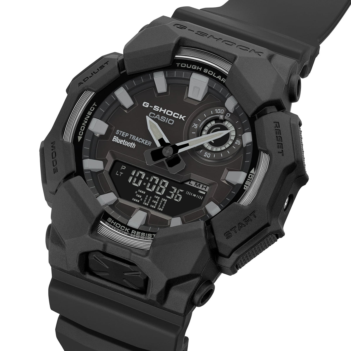 Casio G-Shock GA-B010-1A1 Bluetooth Analog-Digital Watch – Black White – detail view