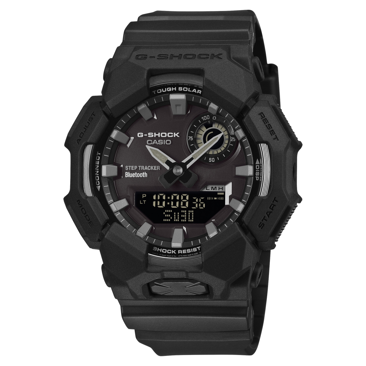 Casio G-Shock GA-B010-1A1 Bluetooth Analog-Digital Watch – Black White – front view