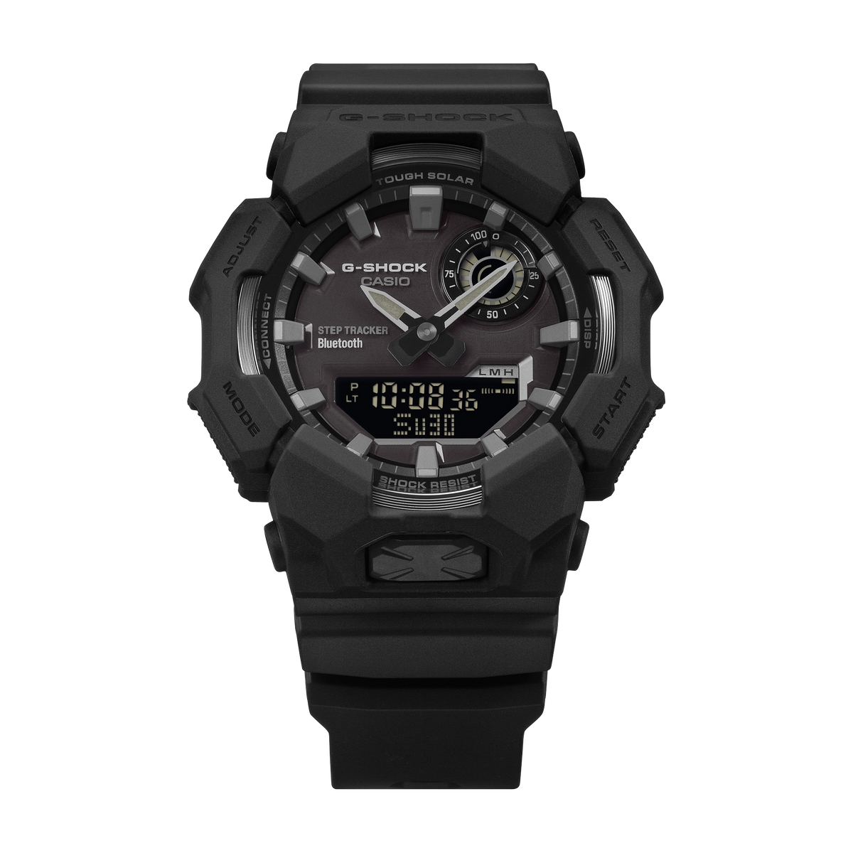 Casio G-Shock GA-B010-1A1 Bluetooth Analog-Digital Watch – Black White – angle view