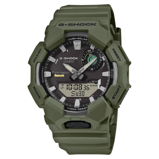 Casio G-Shock GA-B010-3A Bluetooth Analog-Digital Watch – Yellow – front view