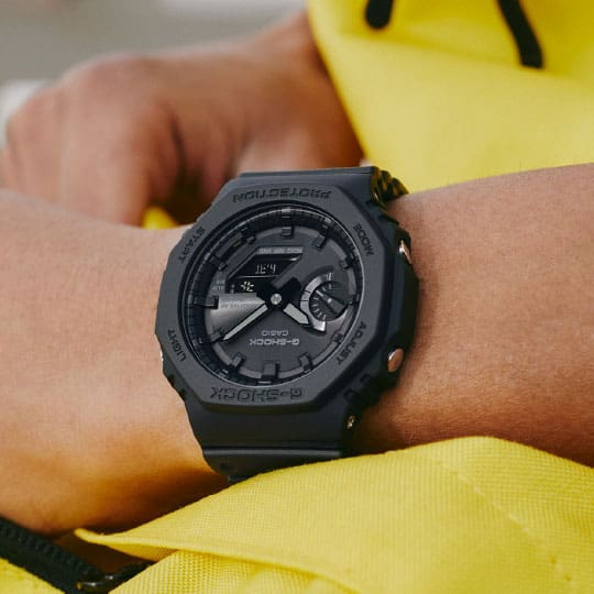 Casio G-Shock GA-B2100-1A1 CasiOak Solar Bluetooth Watch – side view