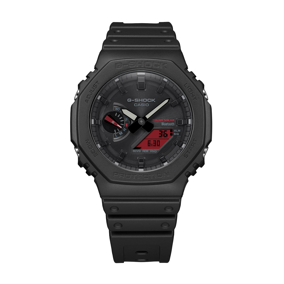 Casio G-Shock GA-B2100BBR-1ADR CasiOak Bluetooth Solar Watch – Black – lifestyle