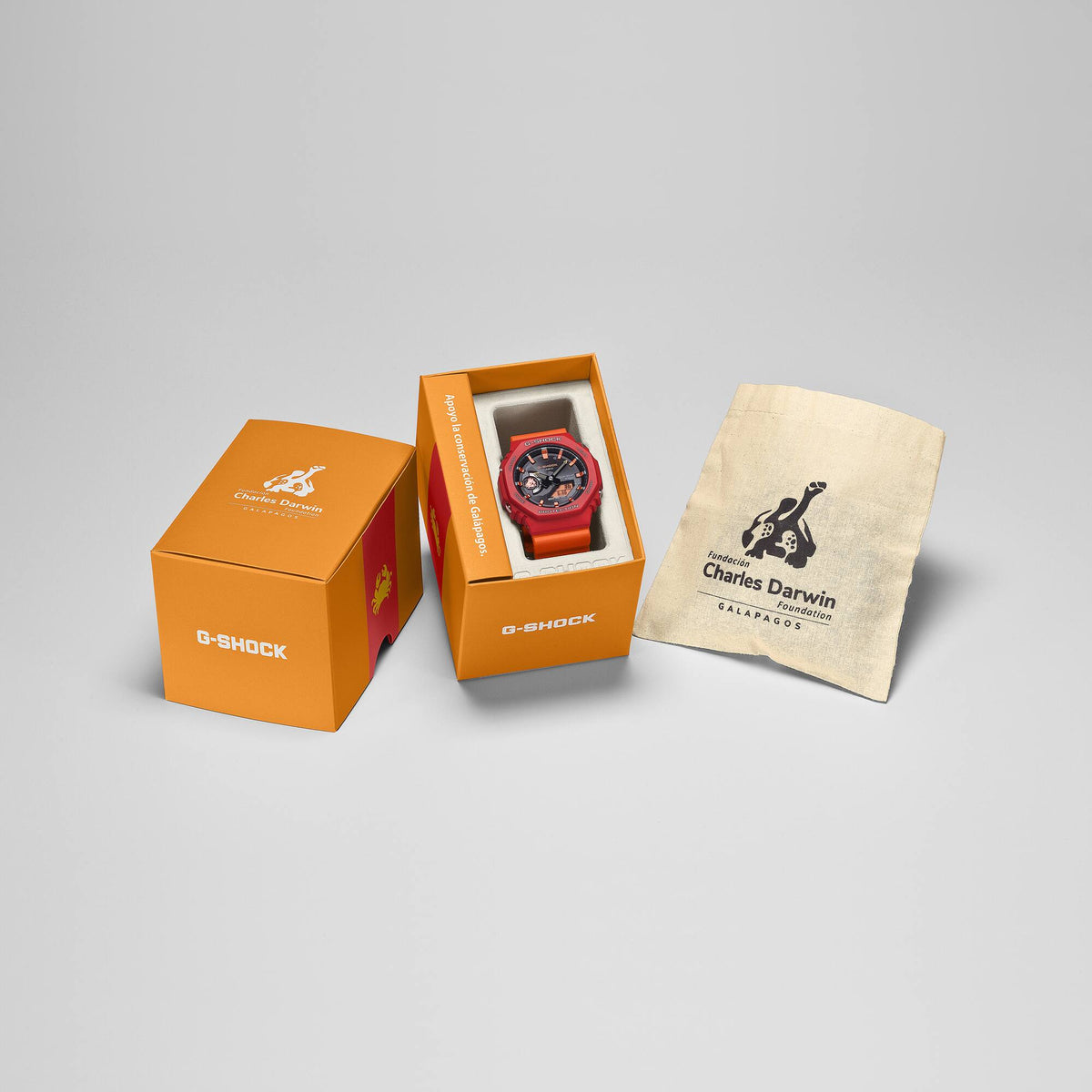 Casio G-Shock GA-B2100DF-4A Charles Darwin Foundation Solar Bluetooth Watch – package