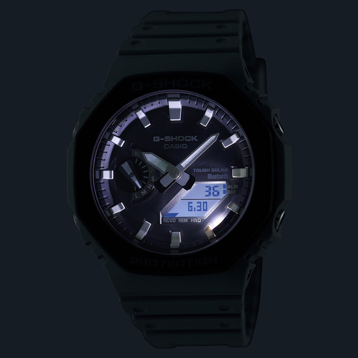 Casio G-Shock GA-B2100LUU-8A Solar Bluetooth Octagon Watch – LED light