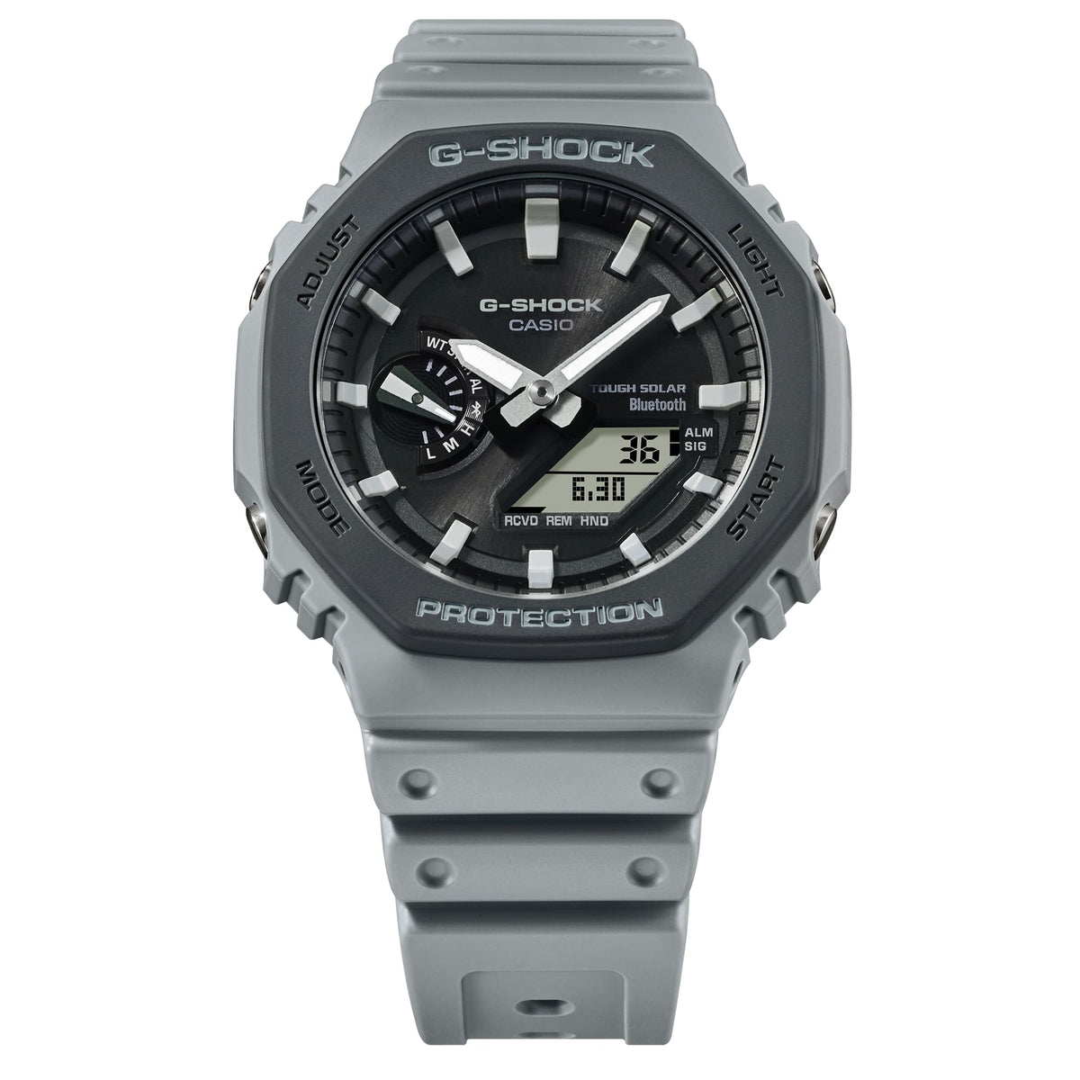 Casio G-Shock GA-B2100LUU-8A Solar Bluetooth Octagon Watch – front detail