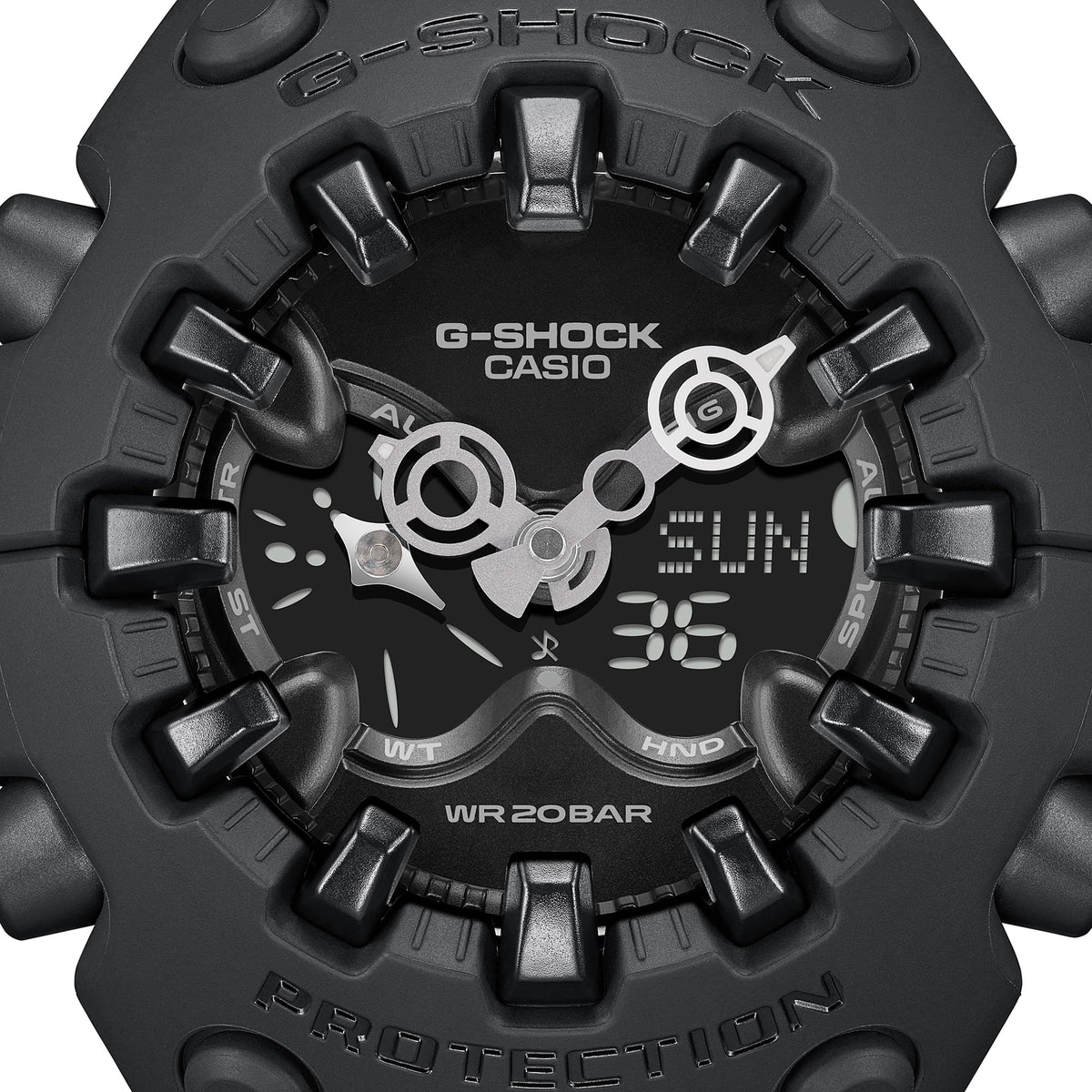 Casio G-Shock GA-V01-1A Oversized Analog-Digital Watch – angle view
