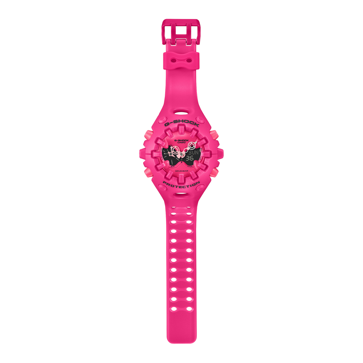Casio G-Shock GA-V01-4ADR Solar Analog-Digital Watch – Red – angle view