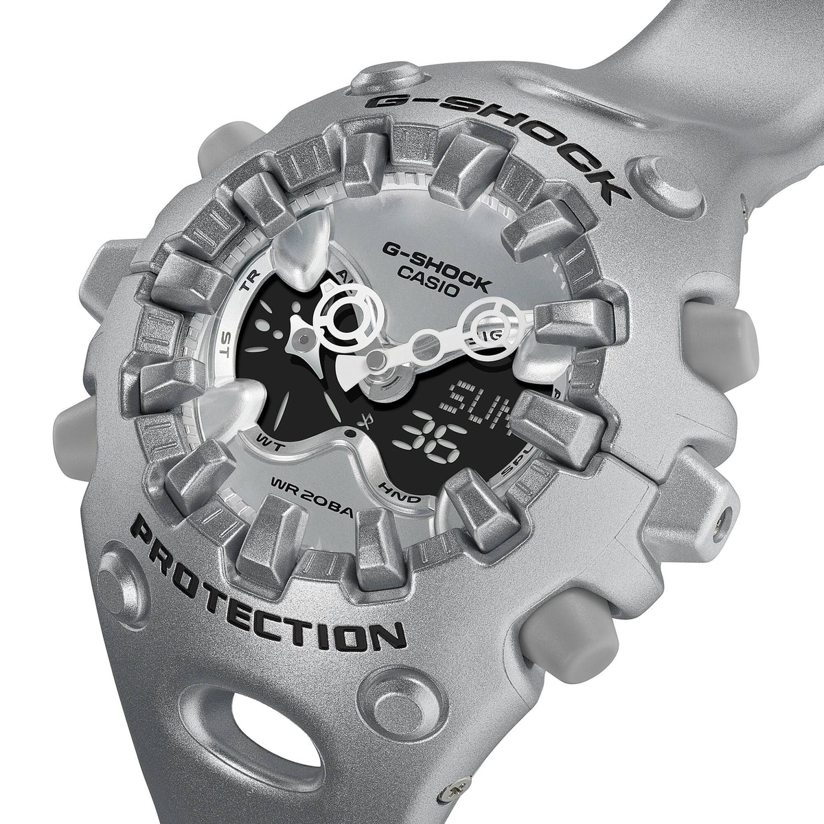 Casio G-Shock GA-V01A-8ADR Solar Analog-Digital Watch – Blue – detail view