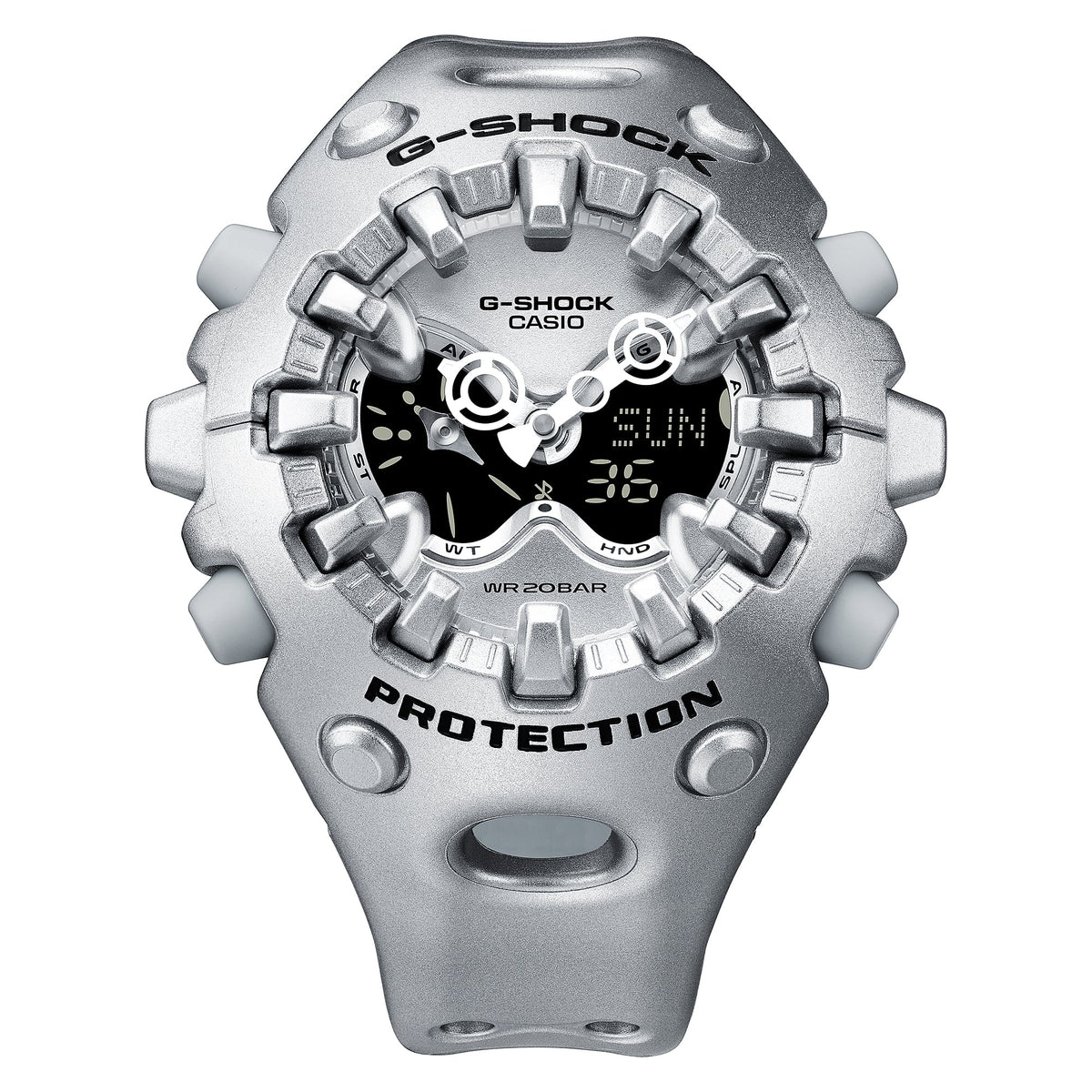 Casio G-Shock GA-V01A-8ADR Solar Analog-Digital Watch – Blue – close-up