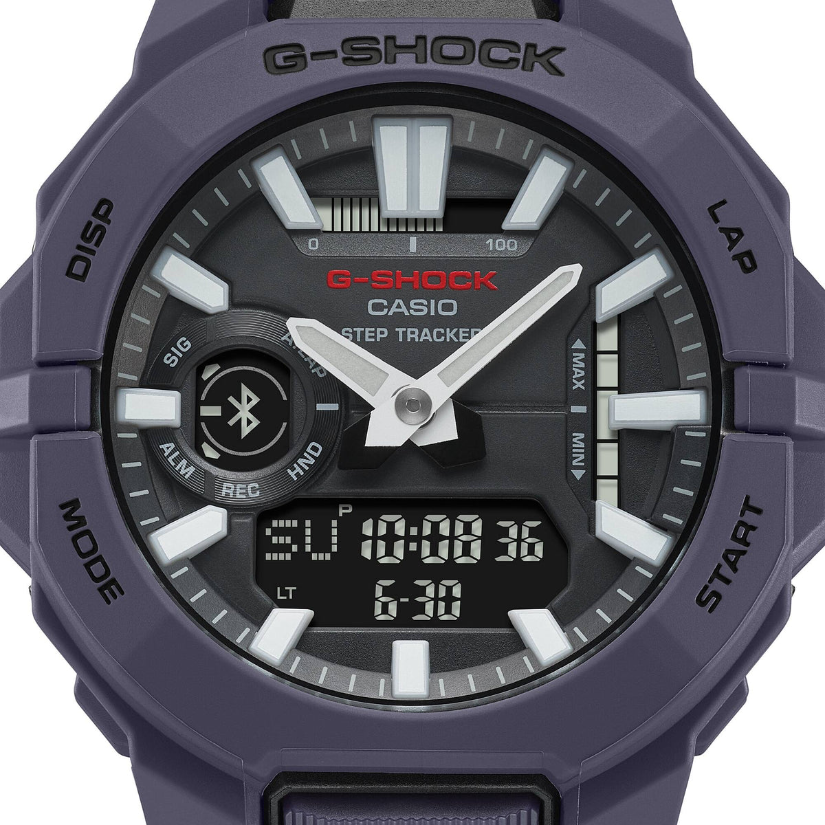Casio G-Shock G-Squad GBA-950-2ADR Analog-Digital Running Watch – detail view