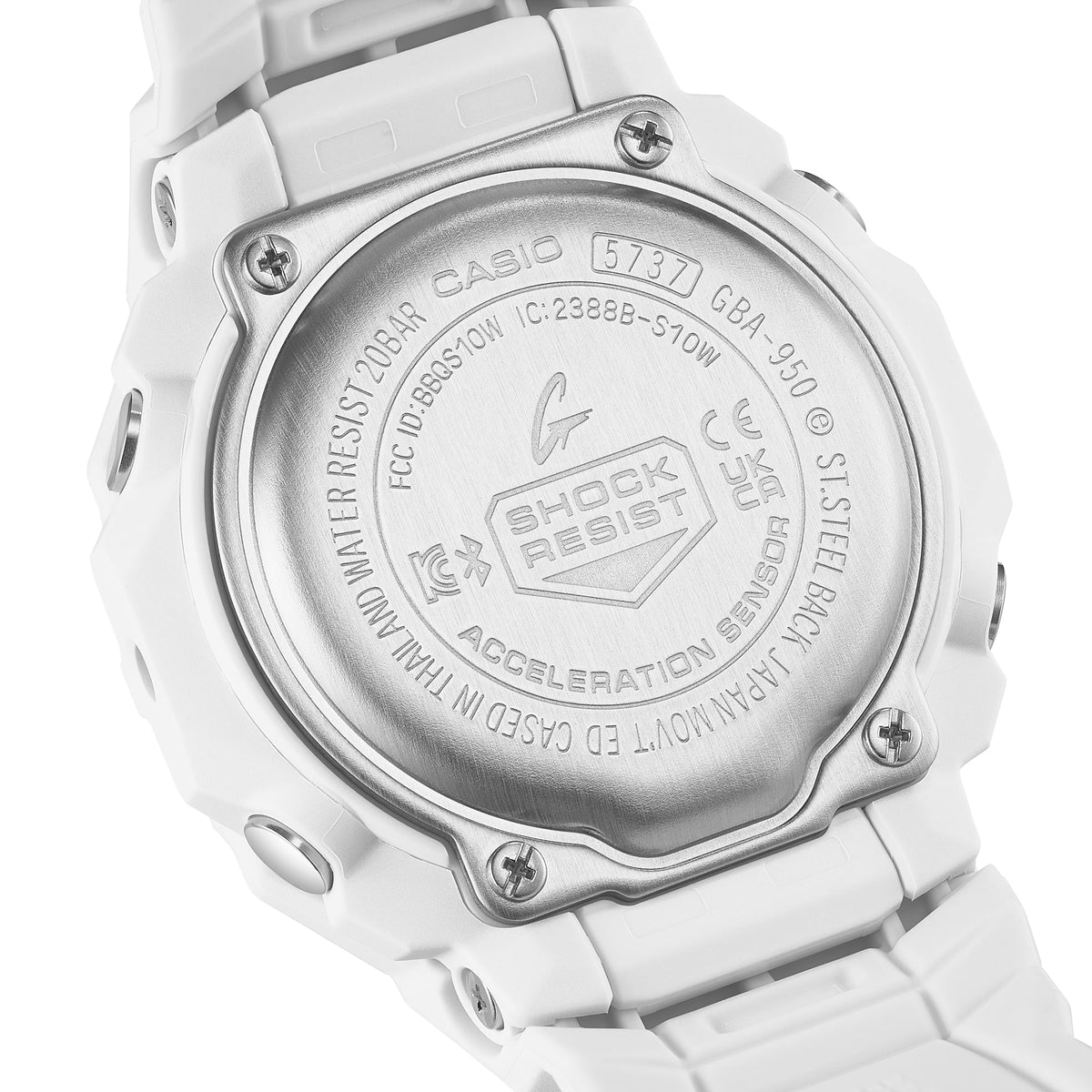 Casio G-Shock G-Squad GBA-950-7A2DR Analog-Digital Running Watch – back engraving