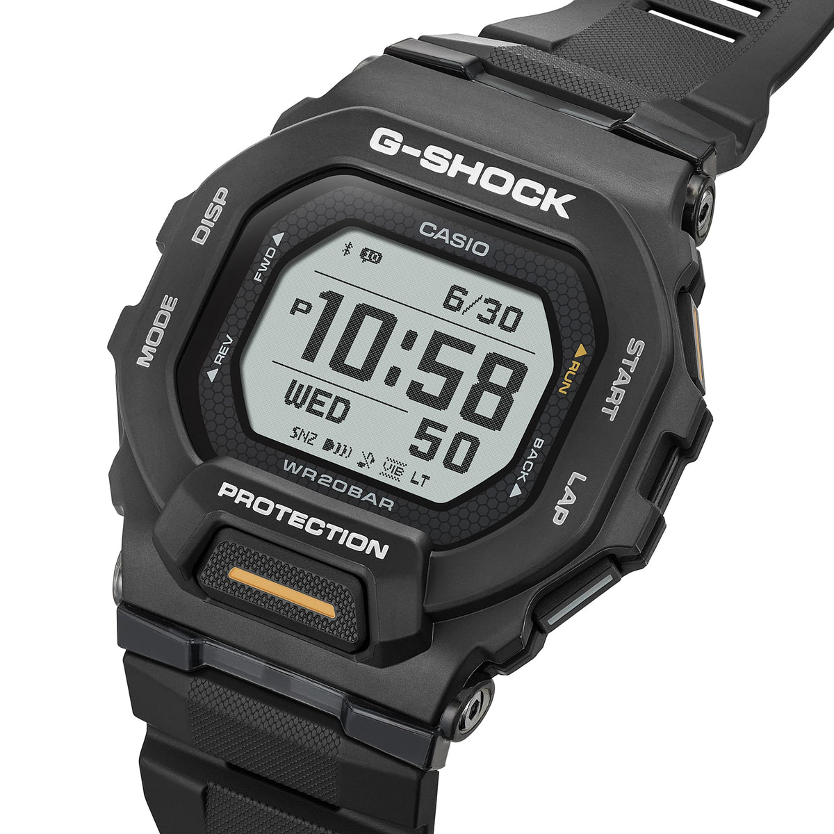 Casio G-Shock GBD-200-1A1 G-Squad Compact Bluetooth Watch – detail view