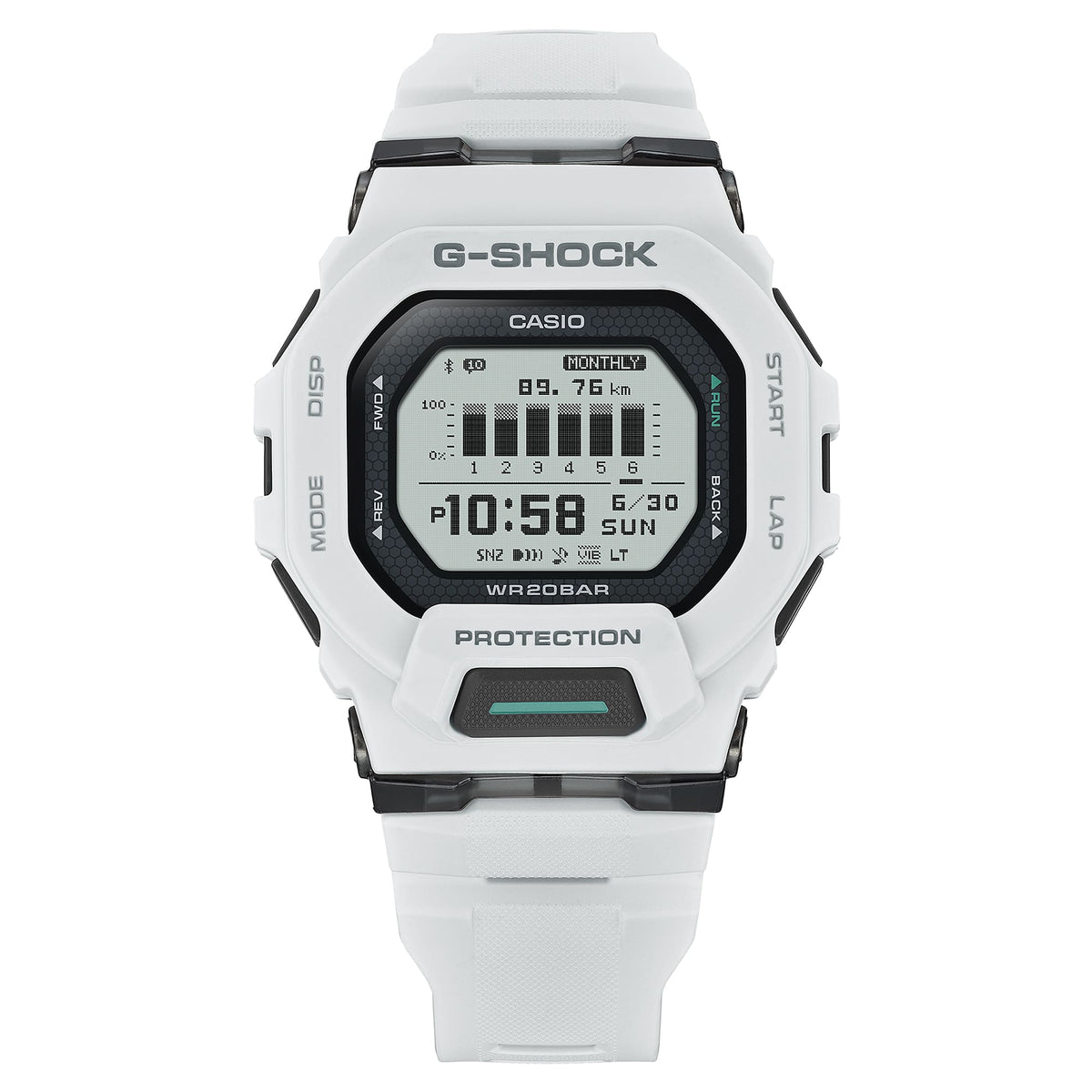 Casio G-Shock GBD-200-7D G-Squad Compact Bluetooth Watch – angle view
