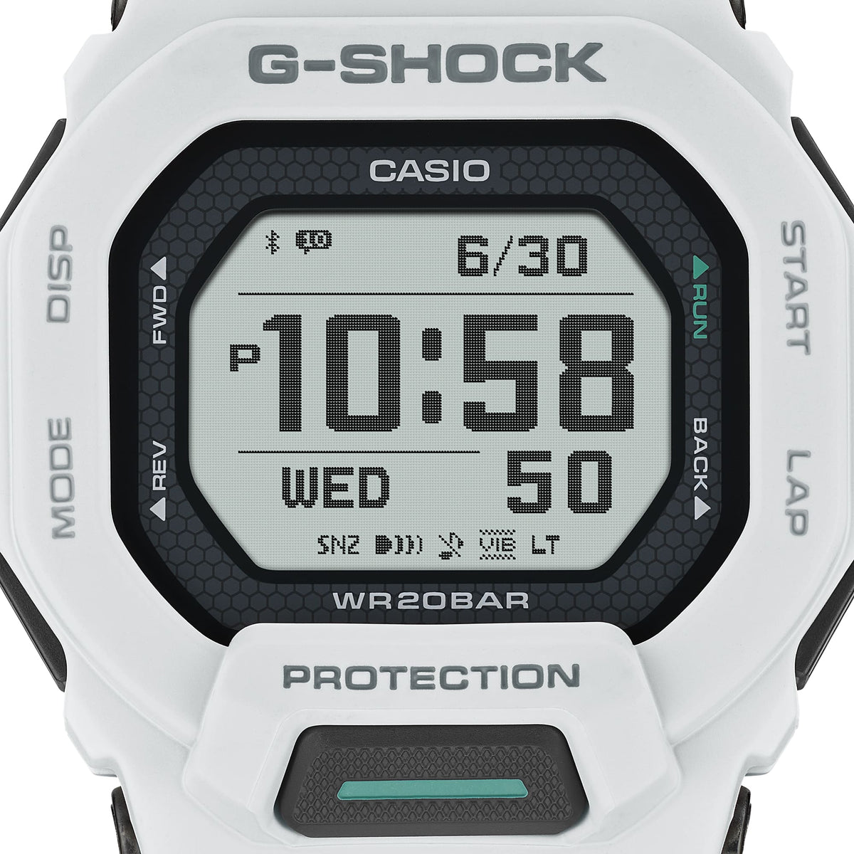 Casio G-Shock GBD-200-7D G-Squad Compact Bluetooth Watch – display detail