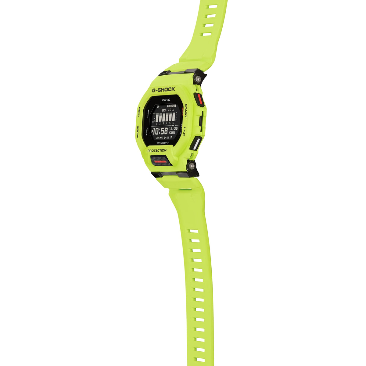 Casio G-Shock GBD-200-9DR Step Tracker Digital Watch – Black – display detail