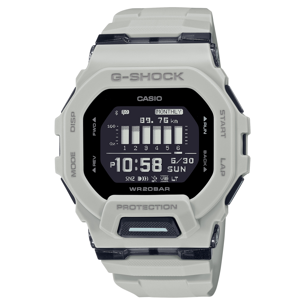 Casio G-Shock GBD-200UU-9DR Step Tracker Digital Watch – Black – front view