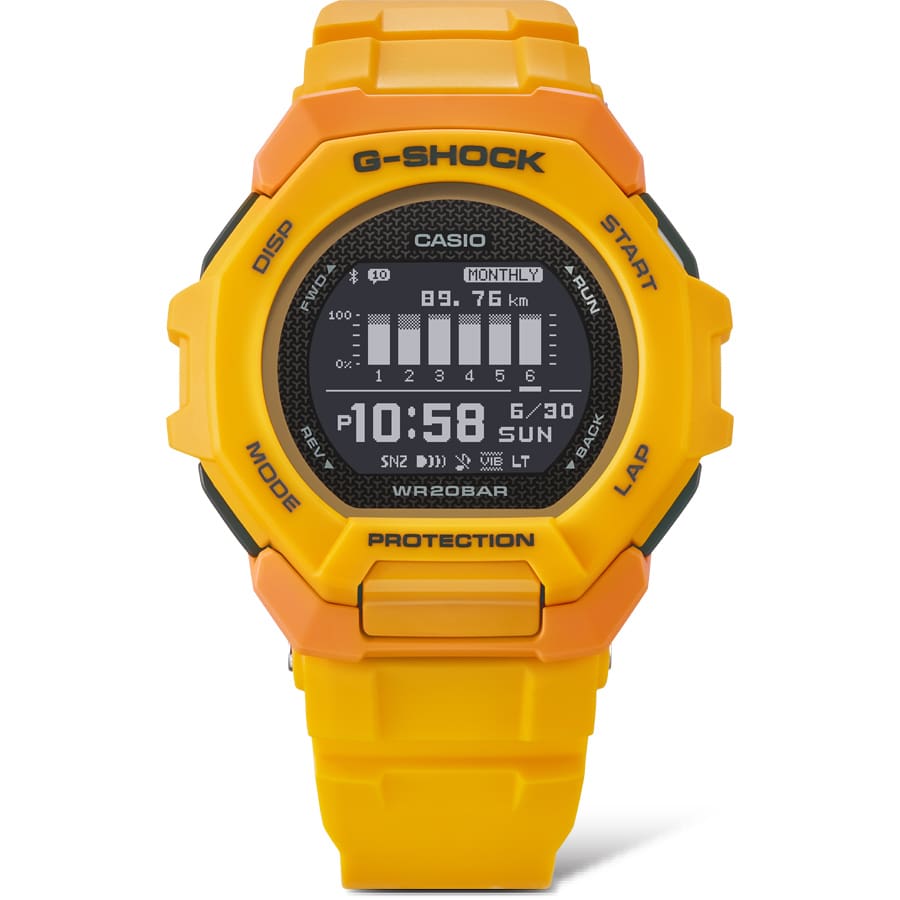 Casio G-Shock GBD-300-9DR G-Squad Running Watch – front detail