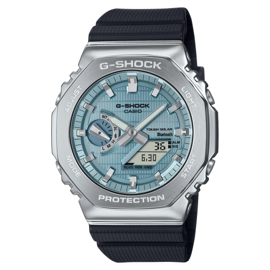 Casio G-Shock GBM-2100A-1A2DR Bluetooth Solar CasiOak Watch – Rose Gold – front view