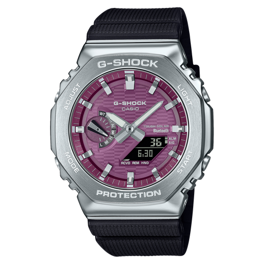 Casio G-Shock GBM-2100A-4B Bluetooth Solar CasiOak Watch – Olive Green – front view