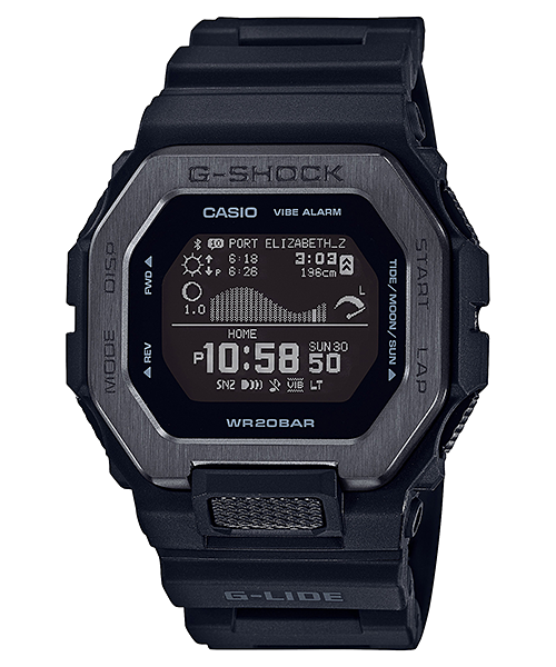 Casio G-Shock GBX-100NS-1DR G-Lide Black IP Bezel Watch product photo