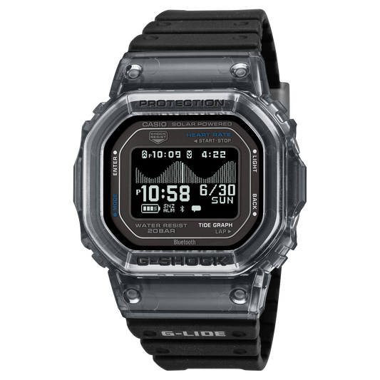 Casio G-Shock GBX-H5600-1DR G-Lide Heart Rate Solar Watch product photo
