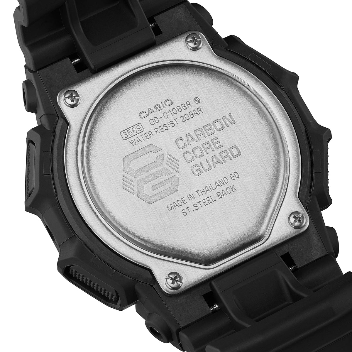 Casio G-Shock GD-010BBR-1DR Digital Sport Watch – Brown Beige – back view