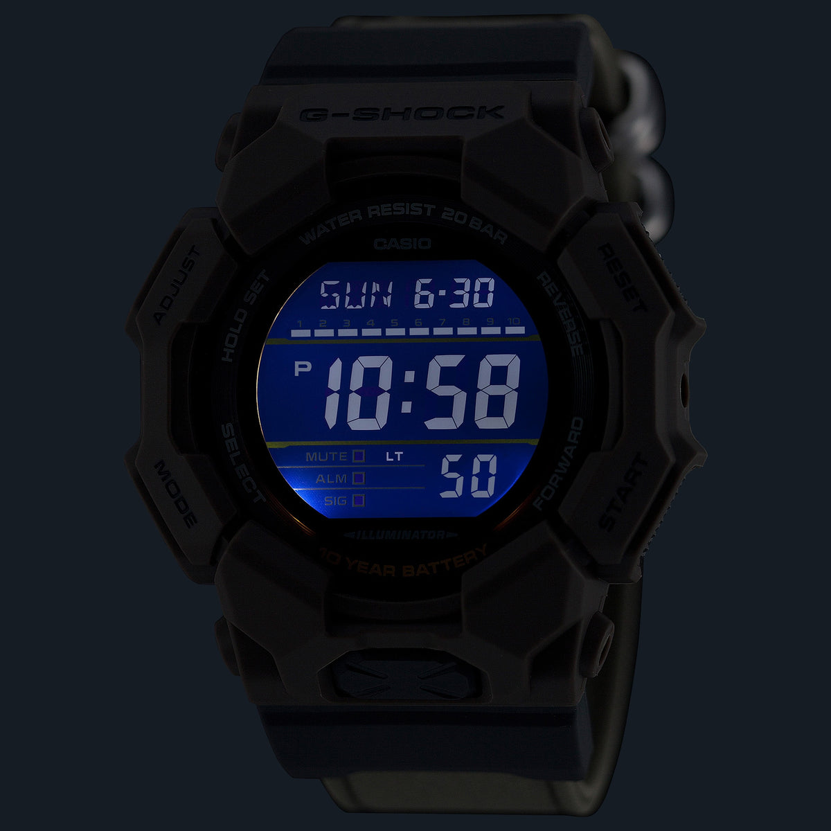 Casio G-Shock GD-010CE-5D Bio-Based Digital Watch – LED light