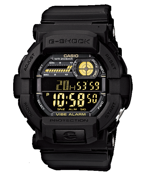 Casio G-Shock GD-350-1B Vibration Alarm Digital Watch – Black product photo
