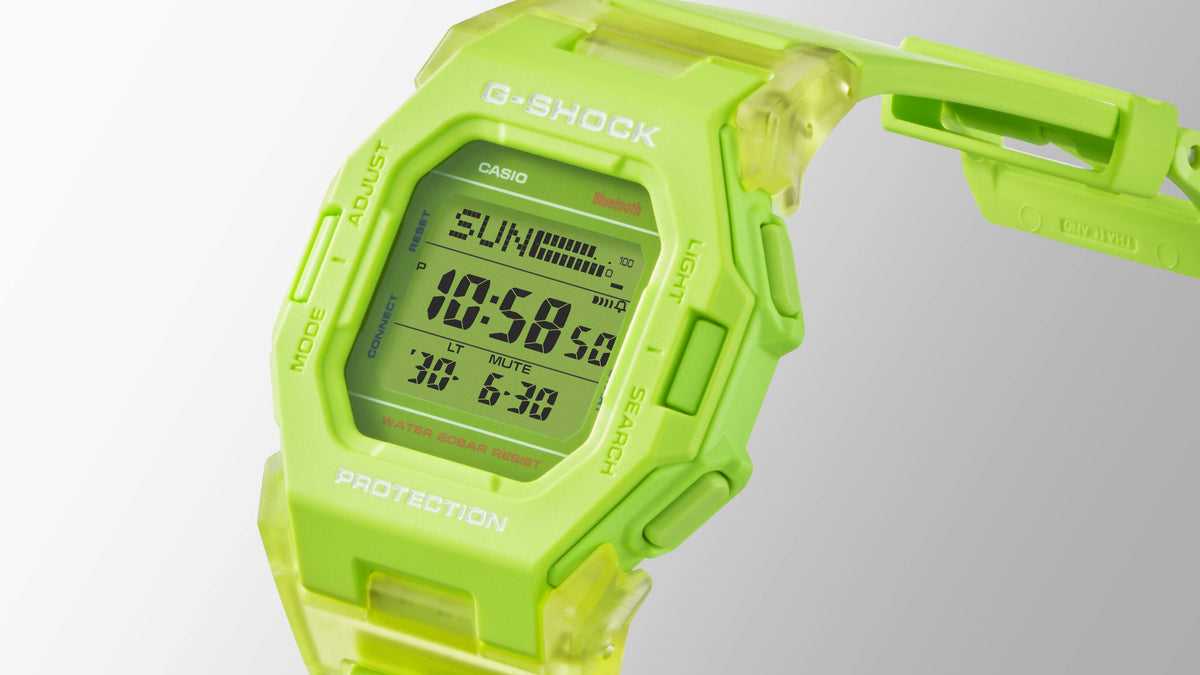 Casio G-Shock GD-B500S-3DR Compact Bluetooth Digital Watch – detail view