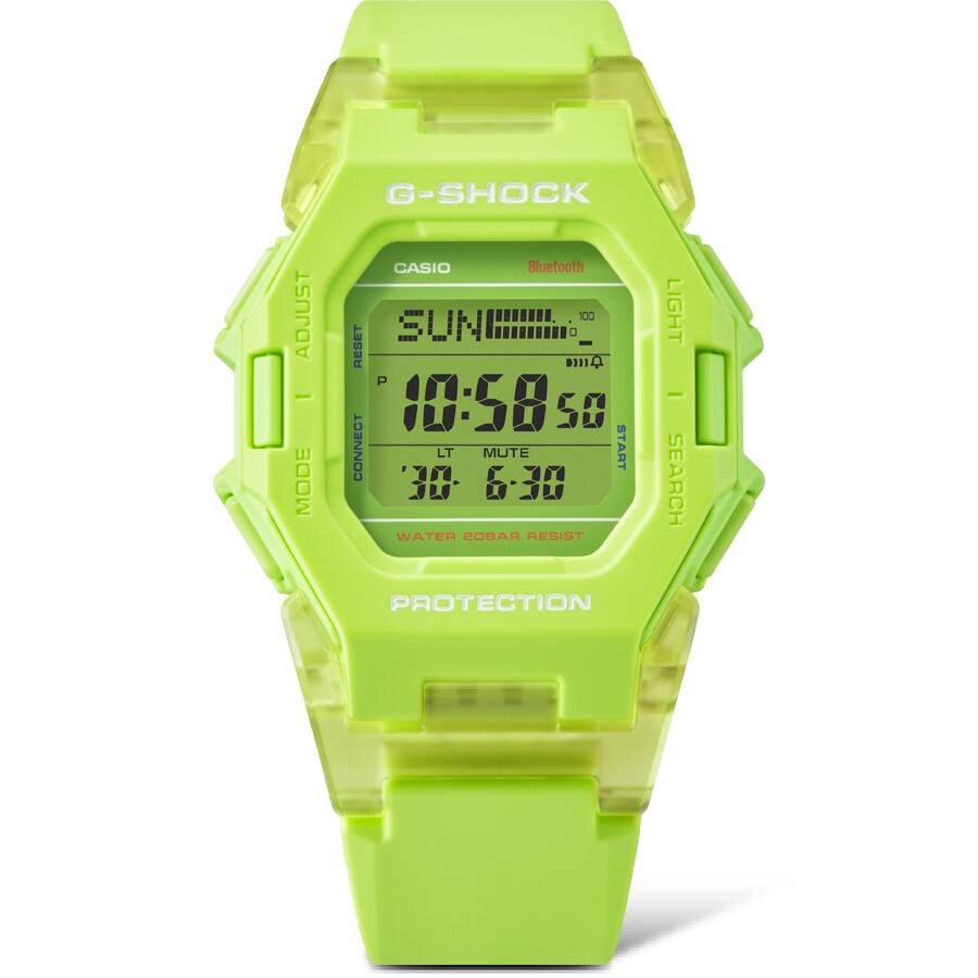 Casio G-Shock GD-B500S-3DR Compact Bluetooth Digital Watch – front detail