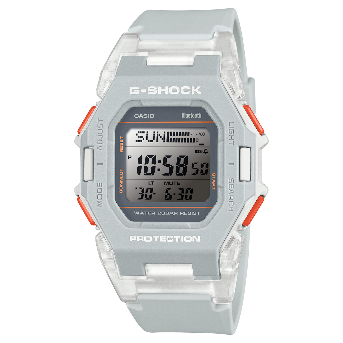 Casio G-Shock GD-B500S-8D Compact Bluetooth Step Counter Watch – Gray product photo