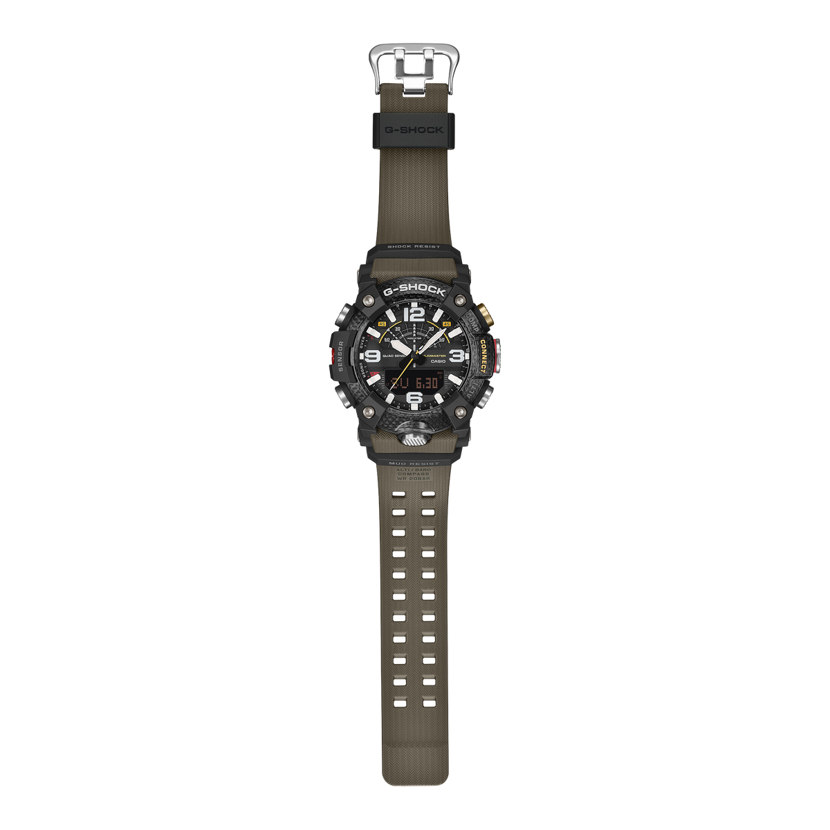 Casio G-Shock Mudmaster GG-B100X-1A3DR Quad Sensor Bluetooth Watch – angle view