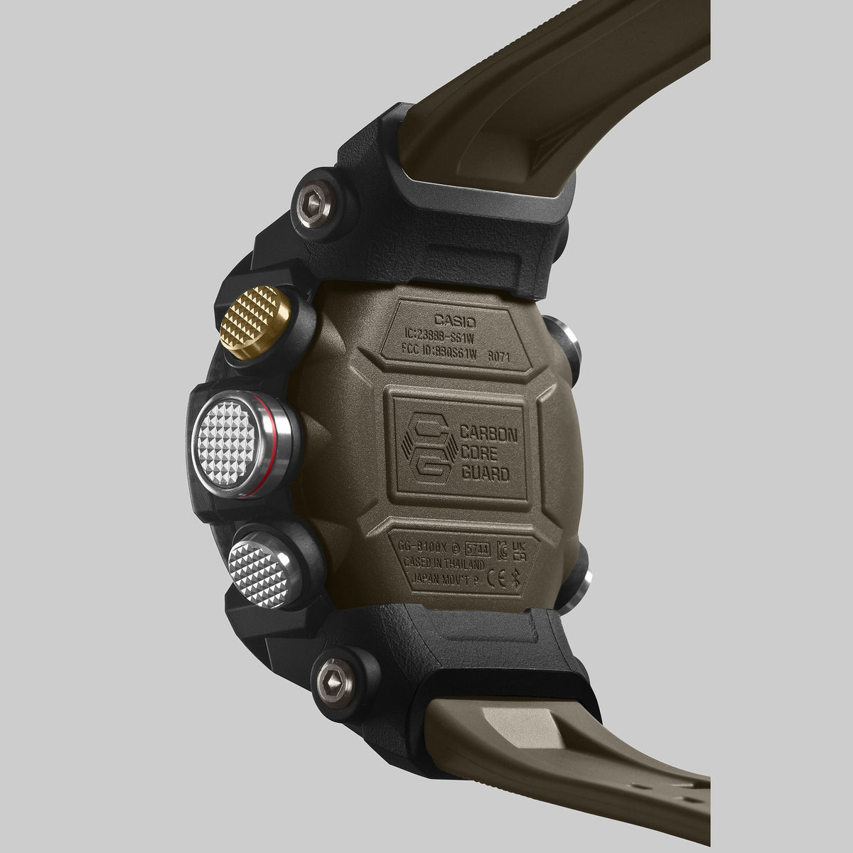 Casio G-Shock Mudmaster GG-B100X-1A3DR Quad Sensor Bluetooth Watch – case back
