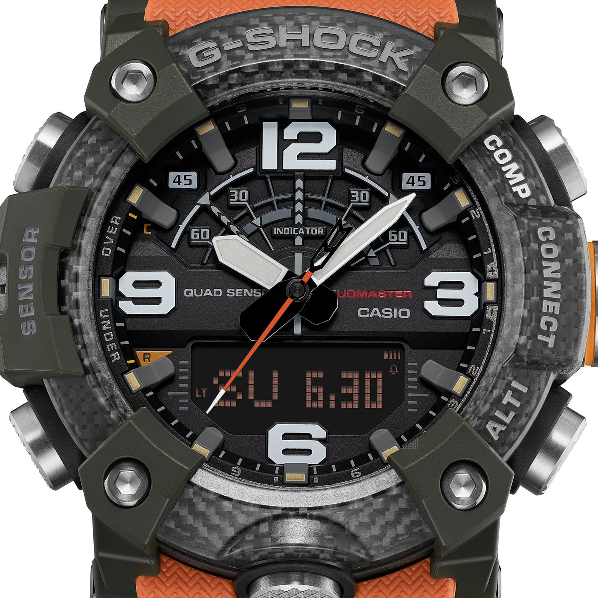 Casio G-Shock Mudmaster GG-B100X-1A9DR Quad Sensor Bluetooth Watch – detail view