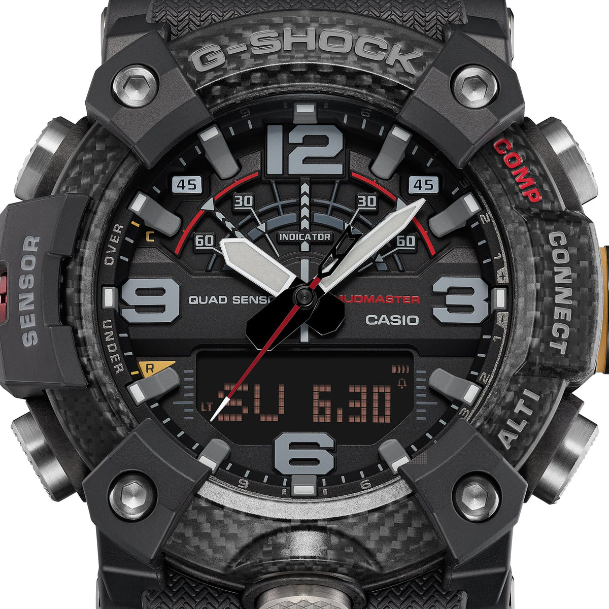 Casio G-Shock GG-B100X-1A Mudmaster Bluetooth Watch – detail view