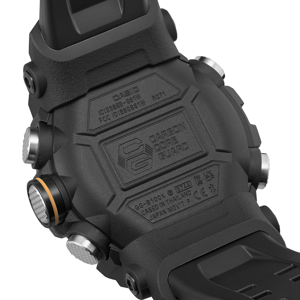 Casio G-Shock GG-B100X-1A Mudmaster Bluetooth Watch – back view