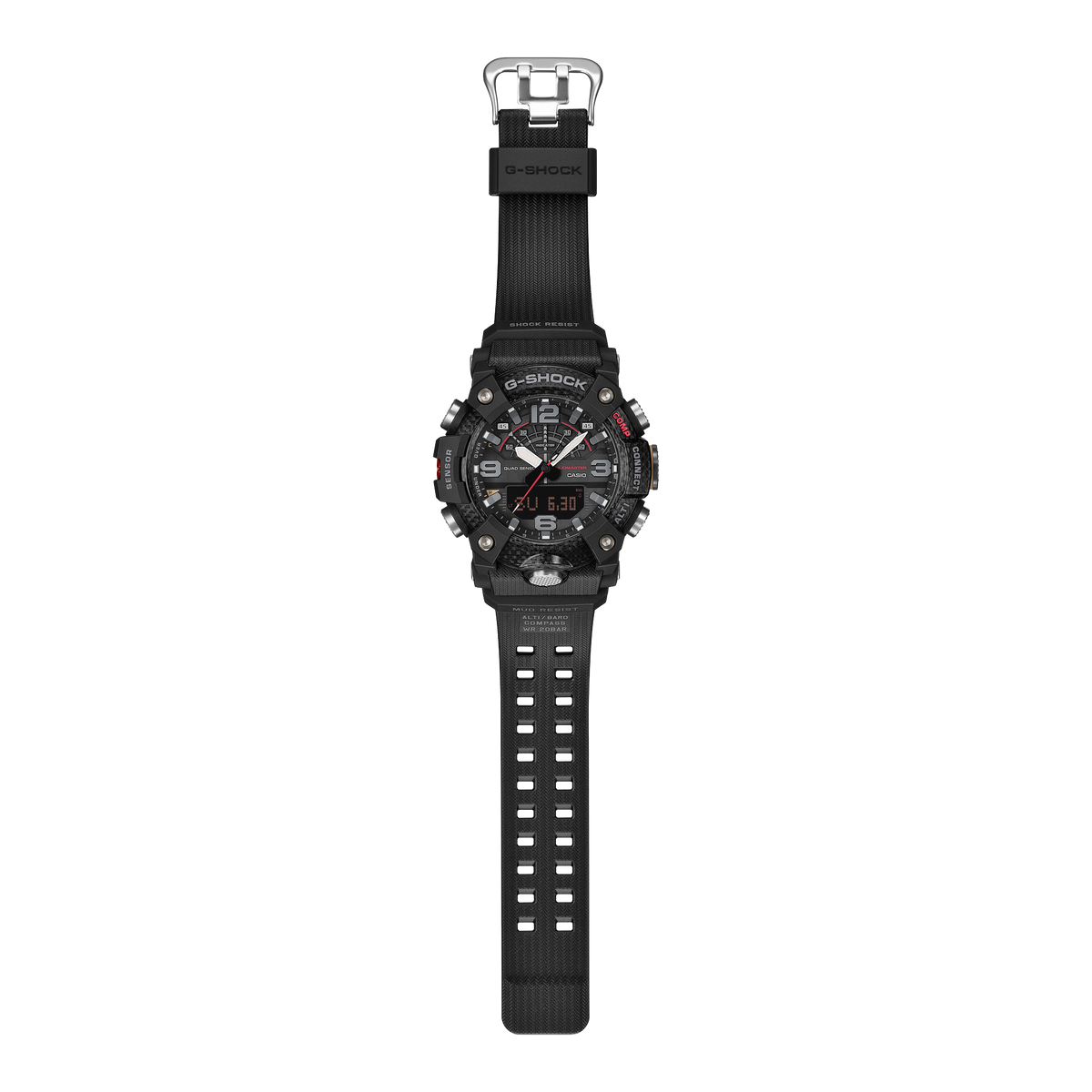 Casio G-Shock GG-B100X-1A Mudmaster Bluetooth Watch – angle view