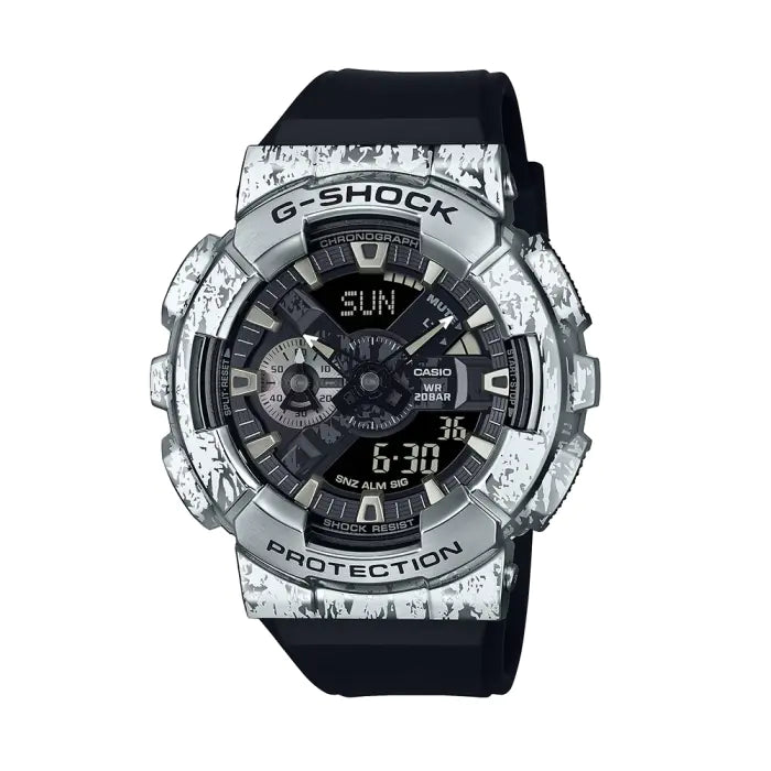 Casio G-Shock GM-110GC-1A Metal Covered Analog-Digital Watch – Black Green