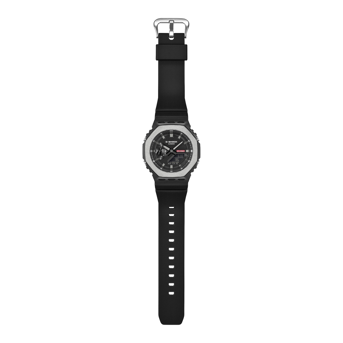 Casio G-Shock GM-2100BM-1A Metal Bezel CasiOak Watch – Black – side view