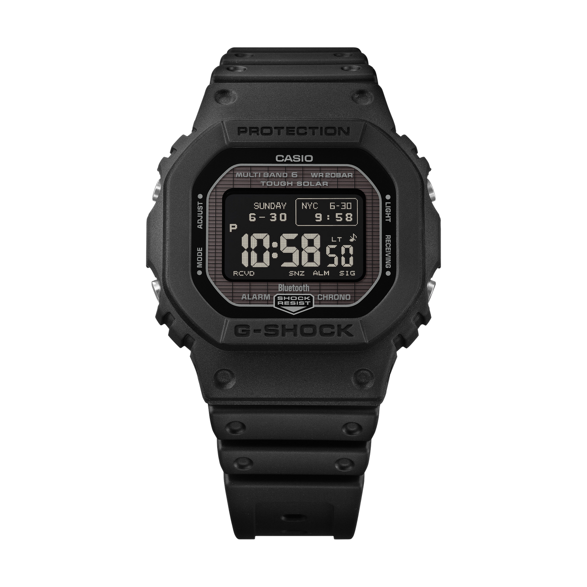 Casio G-Shock GW-BX5600-1A1 Solar Bluetooth Square Watch – angle view