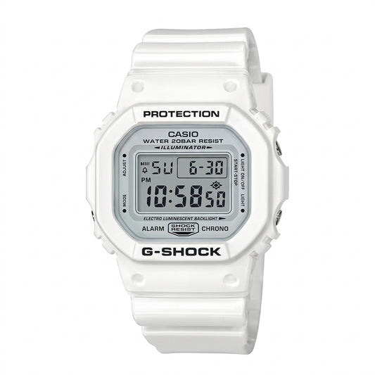 Casio G-Shock DW-5600MW-7DR Digital Square Watch – White