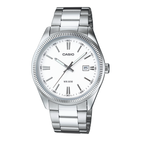 Casio MTP-1302D-7A1VDF Analog Watch – Silver White