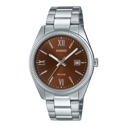 Casio MTP-1302DD-5AVDF Dual Tone Analog Watch – Silver Gold