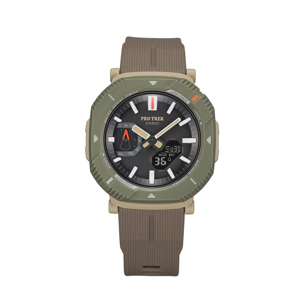 Casio Pro Trek PRJ-B001-5D Bluetooth Solar Watch – angle view