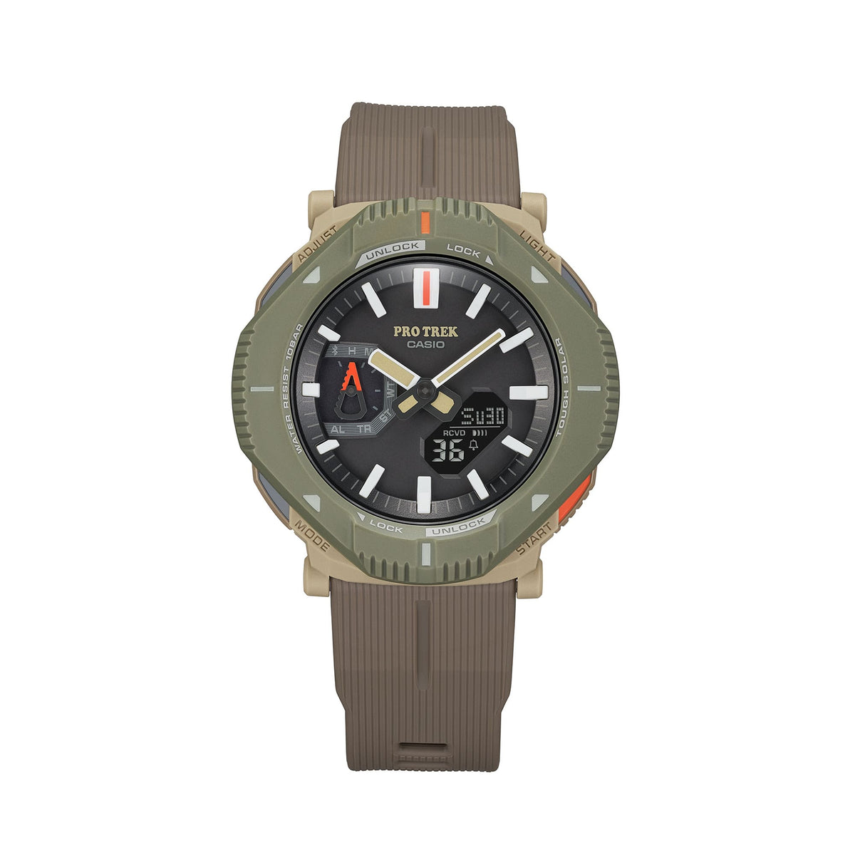 Casio Pro Trek PRJ-B001-5D Bluetooth Solar Watch – angle view