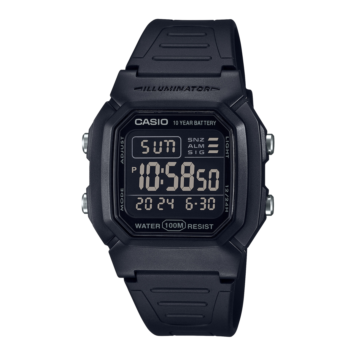 Casio W-800H-1BVDF Classic Digital Watch – White
