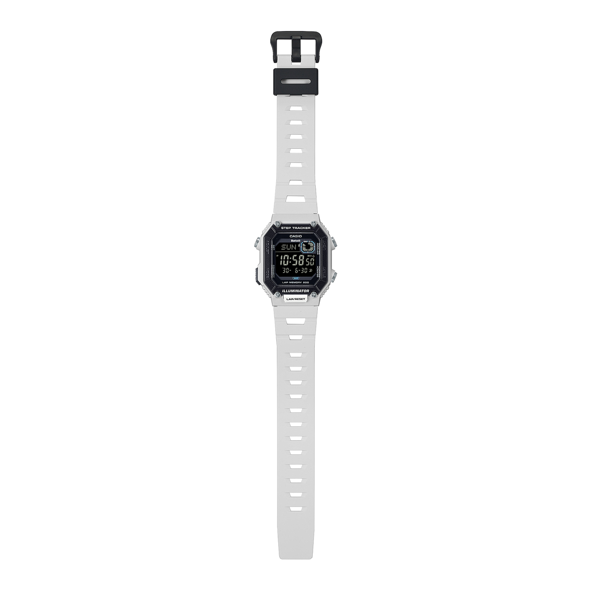 Casio WS-B1000-8BVDF Bluetooth Step Tracker Watch – angle view