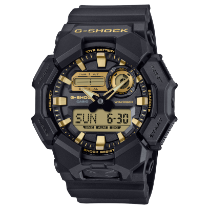 Casio G-Shock GA-010GB-1A9 Gold and Black Analog-Digital Watch